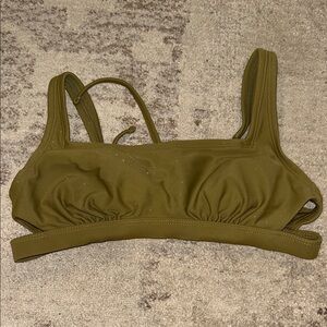 Stylish Olive Bikini Top